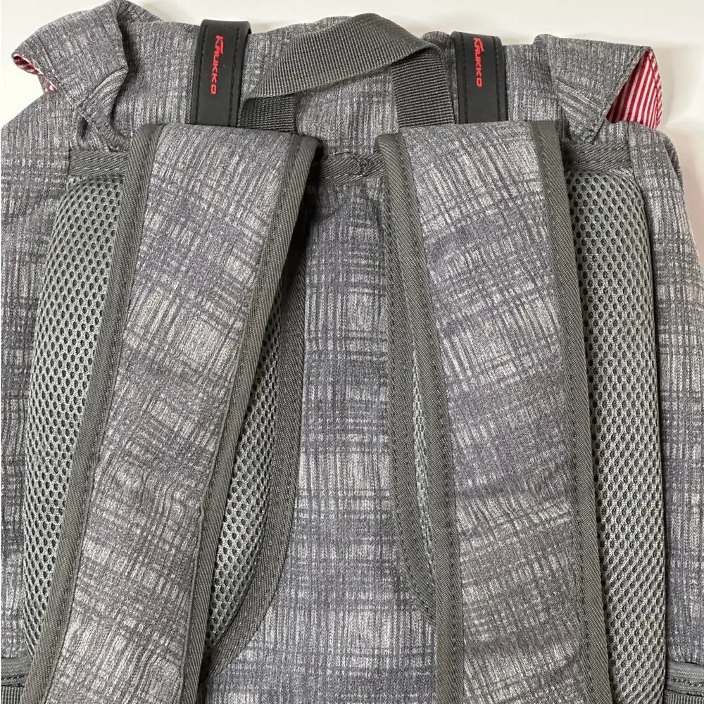 Kaukko Laptop Travel Rucksack Backpack Bag Computer Water Repellant Gray 19L